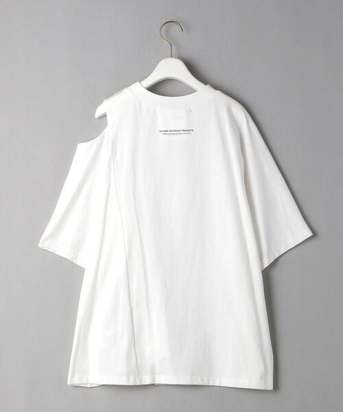 MAISON MAVERICK PRESENTS(メゾンマベリックプレゼンツ)の「<MAISON MAVERICK PRESENTS>ショルダーカットTシャツ :(Tシャツ/カットソー・レディース・ホワイト/ベージュ・38)」の18枚目の写真