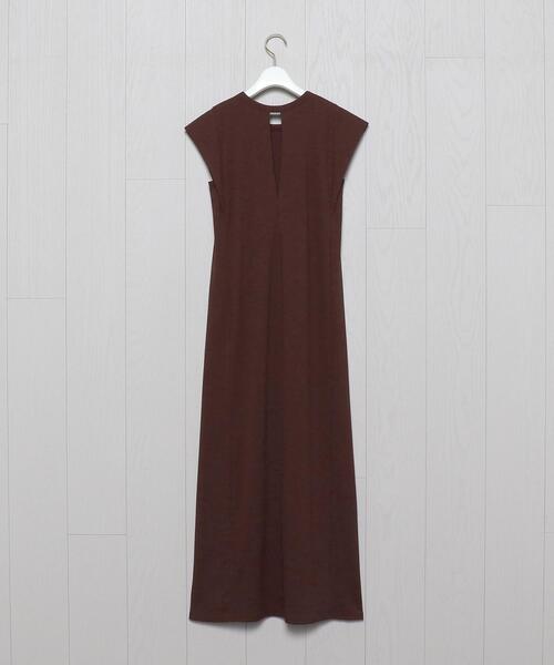 H beauty & youth リブロングドレス　brown H beauty & youth リブロングドレス brown BEAUTY&YOUTH UNITED