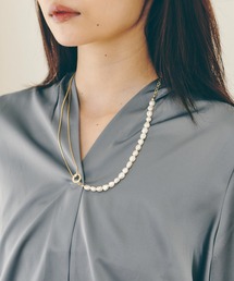 Ein | Ein/アシンメトリーパールネックレス(ネックレス)