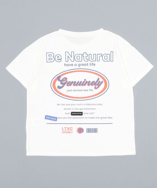 LOVETOXIC（ラブトキシック）の「サークルバックロゴプリント半袖Tシャツ（Tシャツ/カットソー・キッズ・オフホワイト/モカ/ライトグリーン・130cm/150cm/140cm/160cm）」の17枚目の写真