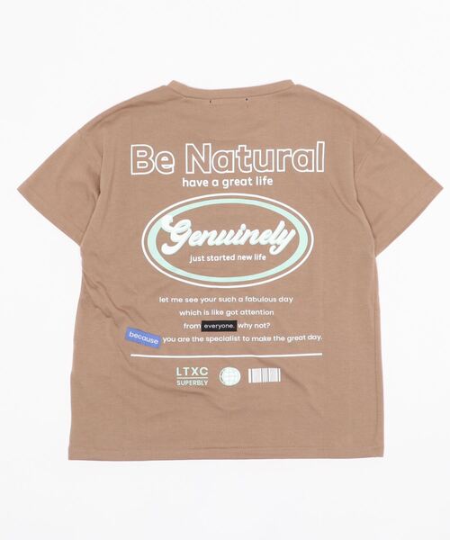 LOVETOXIC（ラブトキシック）の「サークルバックロゴプリント半袖Tシャツ（Tシャツ/カットソー・キッズ・オフホワイト/モカ/ライトグリーン・130cm/150cm/140cm/160cm）」の13枚目の写真