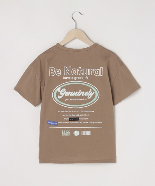 LOVETOXIC（ラブトキシック）の「サークルバックロゴプリント半袖Tシャツ（Tシャツ/カットソー・キッズ・オフホワイト/モカ/ライトグリーン・130cm/150cm/140cm/160cm）」の18枚目の写真