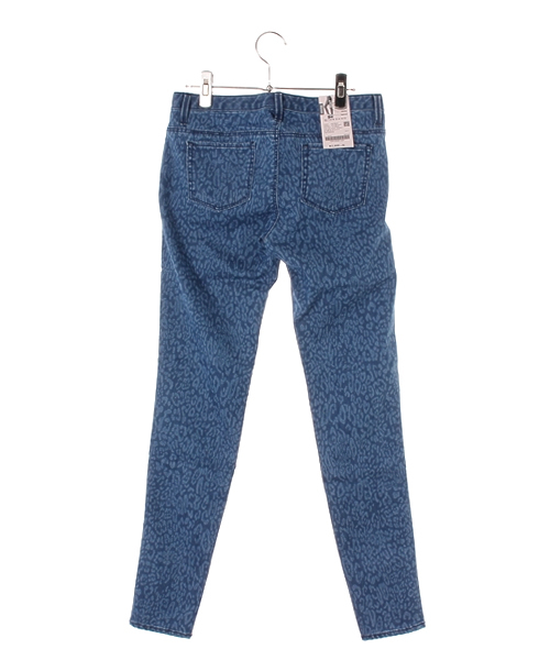 GIORDANO（ジョルダーノ）の「[GIORDANO]レオパード柄デニムスキニーパンツ（デニムパンツ・レディース・インディゴブルー/ライトインディゴブルー・29inch/27inch/26inch）」の3枚目の写真