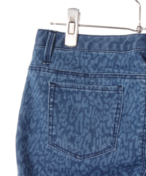 GIORDANO（ジョルダーノ）の「[GIORDANO]レオパード柄デニムスキニーパンツ（デニムパンツ・レディース・インディゴブルー/ライトインディゴブルー・29inch/27inch/26inch）」の6枚目の写真