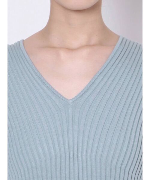 MERCURYDUO（マーキュリーデュオ）の「ベルト付アシメマーメイドリブニットワンピース（ワンピース・レディース・ブラウン/ブルー/ベビーピンク・FREE）」の22枚目の写真