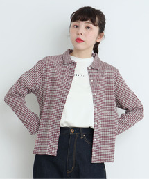 CHILD WOMAN | ギンガムブルーゼ襟付きブラウス(シャツ/ブラウス)