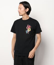 1PIU1UGUALE3  RELAX  | 【別注】1PIU1UGUALE3 RELAX/ウノピゥ ウノ ウグァーレ トレ リラックス/サガラ刺繍 Tシャツ(Tシャツ/カットソー)