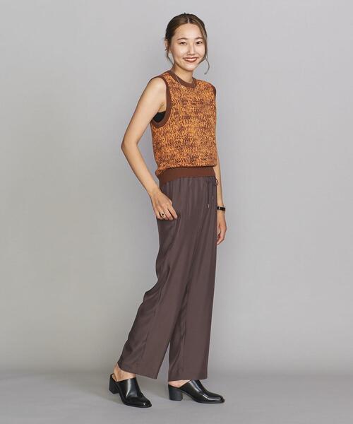 BEAUTY&YOUTH UNITED ARROWS(ビューティーアンドユースユナイテッドアローズ)の「BY ツイルドローストイージー パンツ 2 -ウォッシャブル-(その他パンツ・レディース・ダークブラウン/ワインレッド/ブラウン・SMALL/MEDIUM/LARGE)」の6枚目の写真