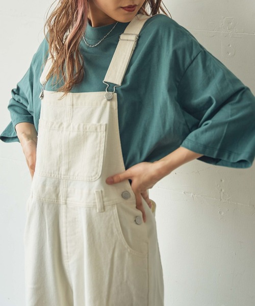 WEGO(ウィゴー)の「WEGO/【ZOZOTOWN&一部店限定】コットンワイドモックネックTシャツ(Tシャツ/カットソー・レディース・ホワイト/ブラック/パープル/ワイン/グリーン/ライトブラウン・FREE)」の8枚目の写真