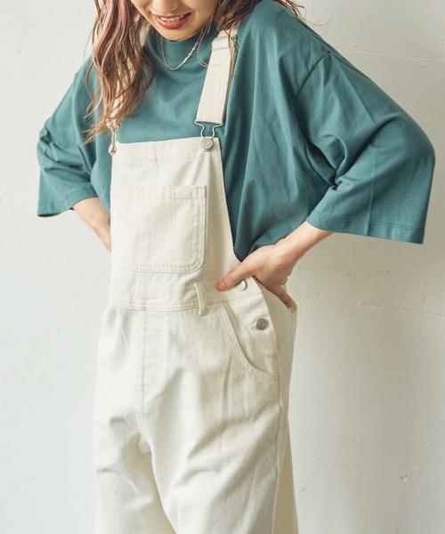 WEGO(ウィゴー)の「WEGO/【ZOZOTOWN&一部店限定】コットンワイドモックネックTシャツ(Tシャツ/カットソー・レディース・ホワイト/ブラック/パープル/ワイン/グリーン/ライトブラウン・FREE)」の9枚目の写真