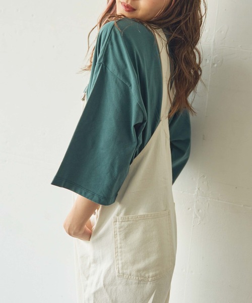 WEGO(ウィゴー)の「WEGO/【ZOZOTOWN&一部店限定】コットンワイドモックネックTシャツ(Tシャツ/カットソー・レディース・ホワイト/ブラック/パープル/ワイン/グリーン/ライトブラウン・FREE)」の11枚目の写真