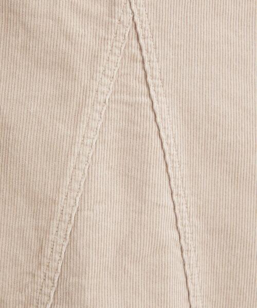 green label relaxing（グリーンレーベルリラクシング）の「リメイク風 フレア コーデュロイ デニム スカート（スカート・レディース・ベージュ/モカ/コバルトブルー・38/36）」の16枚目の写真