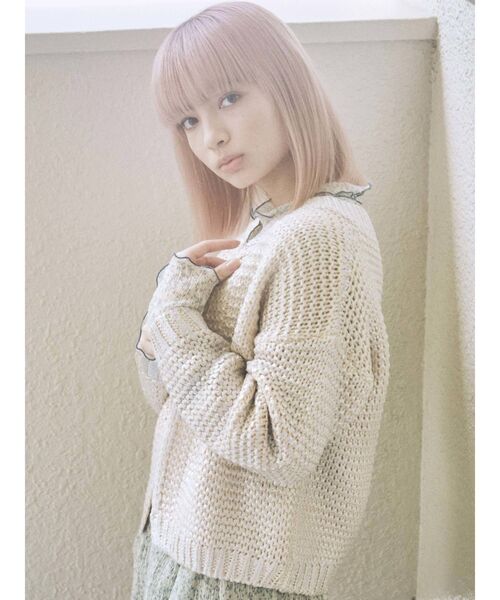 merry jenny（メリージェニー）の「Foilニットカーディガン（カーディガン/ボレロ・レディース・シルバー/ゴールド・FREE）」の13枚目の写真