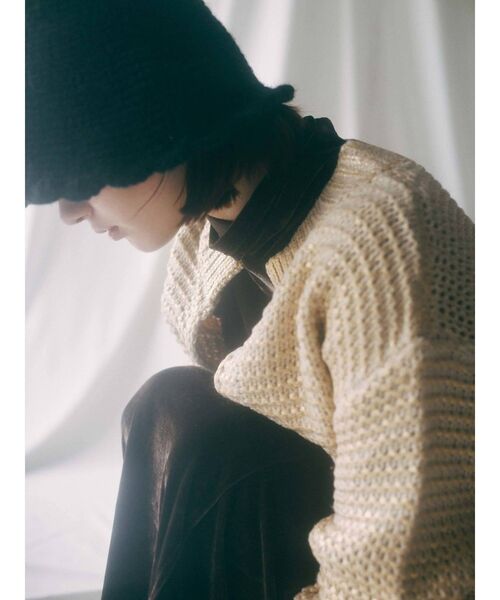 merry jenny（メリージェニー）の「Foilニットカーディガン（カーディガン/ボレロ・レディース・シルバー/ゴールド・FREE）」の15枚目の写真