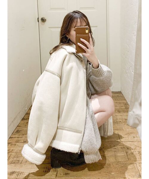 dazzlin（ダズリン）の「ボアパイピングブルゾン（ブルゾン