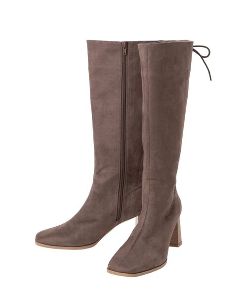 MERCURYDUO（マーキュリーデュオ）の「バックレースアップミドルブーツ（その他シューズ・レディース・ブラック/ブラウン・36/38）」の3枚目の写真