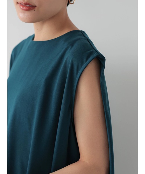 AMERICAN HOLIC（アメリカンホリック）の「Aラインノースリーブワンピース（ワンピース・レディース・ブラック/ブルーグリーン・M/L）」の8枚目の写真