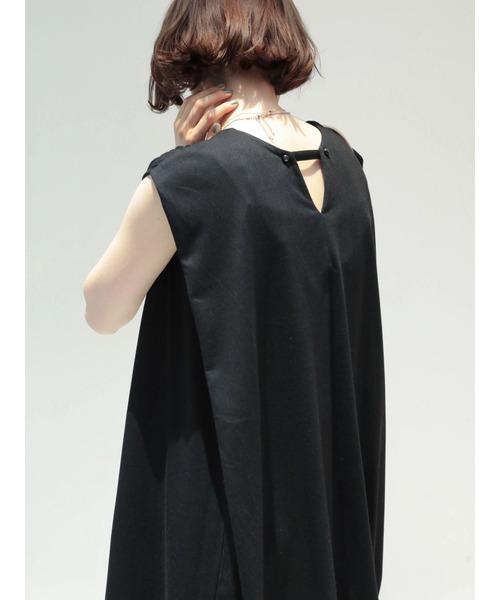 AMERICAN HOLIC（アメリカンホリック）の「Aラインノースリーブワンピース（ワンピース・レディース・ブラック/ブルーグリーン・M/L）」の16枚目の写真