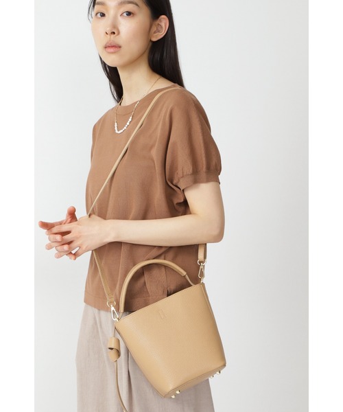 human woman（ヒューマンウーマン）の「AULENTTI 3way BAG（トートバッグ・レディース・ベージュ/ネイビー・ﾌﾘ-）」の6枚目の写真