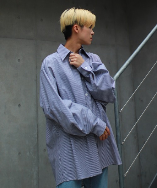 ASTRAL（アストラル）の「【Astral】stripe long sleeve shirt（シャツ/ブラウス・メンズ・スカイブルー/ブラック・ONE SIZE）」の14枚目の写真