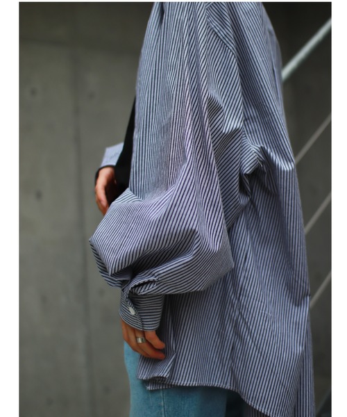 ASTRAL（アストラル）の「【Astral】stripe long sleeve shirt（シャツ/ブラウス・メンズ・スカイブルー/ブラック・ONE SIZE）」の5枚目の写真