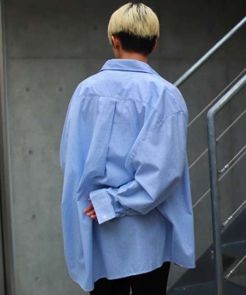 ASTRAL（アストラル）の「【Astral】stripe long sleeve shirt（シャツ/ブラウス・メンズ・スカイブルー/ブラック・ONE SIZE）」の11枚目の写真