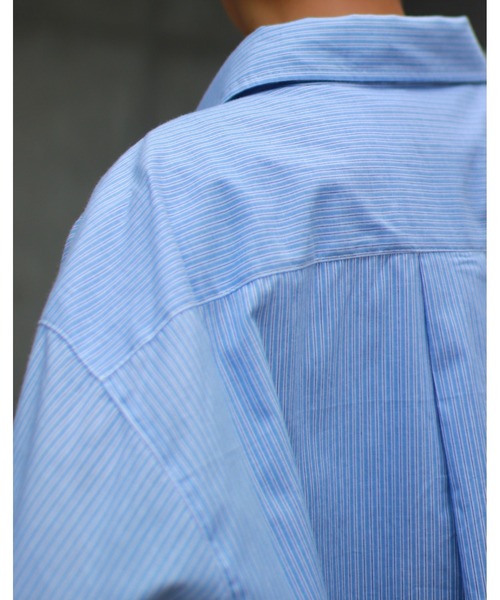 ASTRAL（アストラル）の「【Astral】stripe long sleeve shirt（シャツ/ブラウス・メンズ・スカイブルー/ブラック・ONE SIZE）」の6枚目の写真