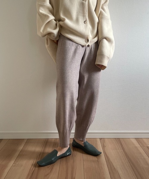 半額以下 kojimasaki eE KNIT PANTS ニットパンツ 完売 ànuke online store（アンヌーク） / Pintuck Knit PantsPintuck Knit