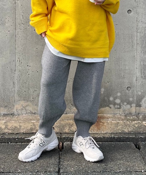 ジムワッグ サイドスリット ニットパンツ / JIMWAG SIDE SLIT