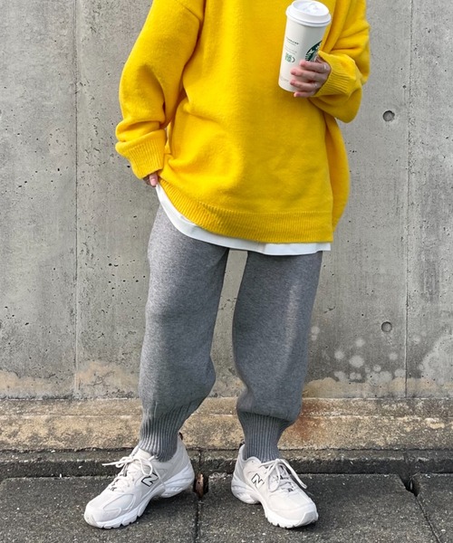 透かし編みニットパンツ – ESICA