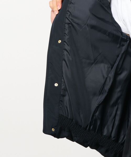 Grand PARK（グランドパーク）の「タフタダウンベスト（ダウンベスト・レディース・チャコールグレー/ライトグレー/ブラウン/ネイビー・FREE）」の7枚目の写真