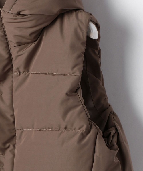 Grand PARK（グランドパーク）の「タフタダウンベスト（ダウンベスト・レディース・チャコールグレー/ライトグレー/ブラウン/ネイビー・FREE）」の11枚目の写真