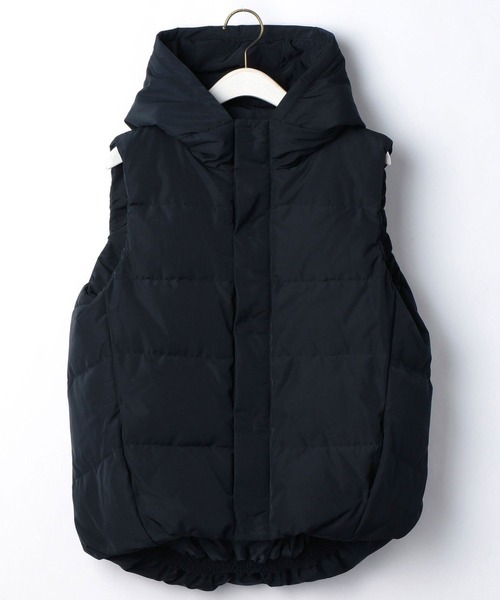 Grand PARK（グランドパーク）の「タフタダウンベスト（ダウンベスト・レディース・チャコールグレー/ライトグレー/ブラウン/ネイビー・FREE）」の21枚目の写真