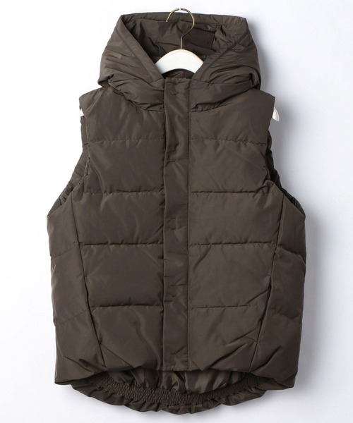 Grand PARK（グランドパーク）の「タフタダウンベスト（ダウンベスト・レディース・チャコールグレー/ライトグレー/ブラウン/ネイビー・FREE）」の22枚目の写真