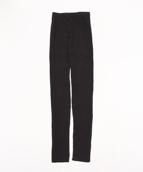 INED(イネド)の「191704238/綿混リブサイドスリット10分(レギンス/スパッツ・レディース・ブラック・フリー)」の1枚目の写真