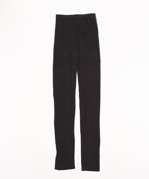 INED(イネド)の「191704238/綿混リブサイドスリット10分(レギンス/スパッツ・レディース・ブラック・フリー)」の2枚目の写真