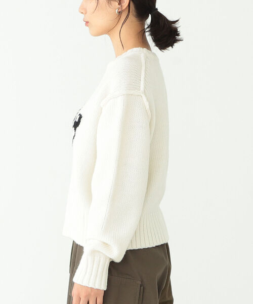 BEAMS BOY(ビームスボーイ)の「BEAMS BOY / ミッキーマウス / ニット(ニット/セーター・レディース・イエロー/ナチュラル・ONE SIZE)」の5枚目の写真