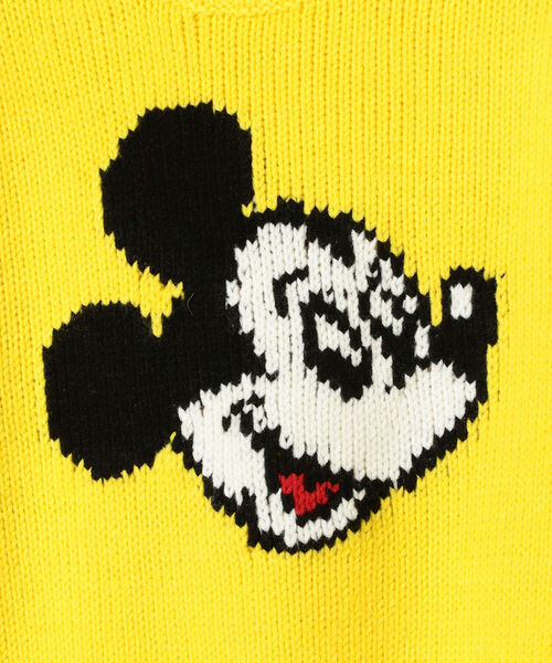 BEAMS BOY(ビームスボーイ)の「BEAMS BOY / ミッキーマウス / ニット(ニット/セーター・レディース・イエロー/ナチュラル・ONE SIZE)」の14枚目の写真