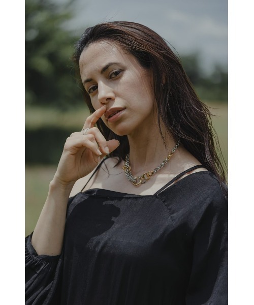 mou(モウ)の「【Na.moda】By color random chain necklace(ネックレス・レディース・シルバー×ゴールド・FREE)」の6枚目の写真