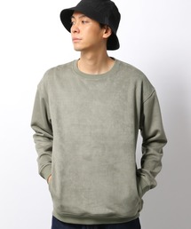 【UNISEX】シルキータッチエコスエードプルオーバー / 228845