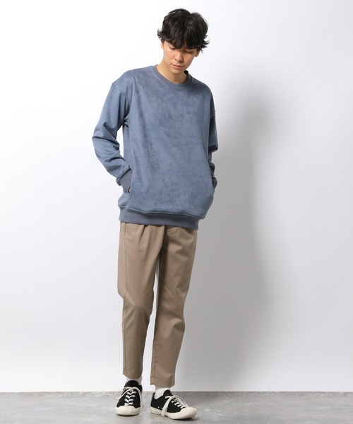 LAKOLE（ラコレ）の「【UNISEX】シルキータッチエコスエードプルオーバー / 228845（スウェット・メンズ・パープル/ライトグレー/ライトグリーン/ピンク/ブルー・MEDIUM/SMALL/LARGE/X-LARGE）」の11枚目の写真