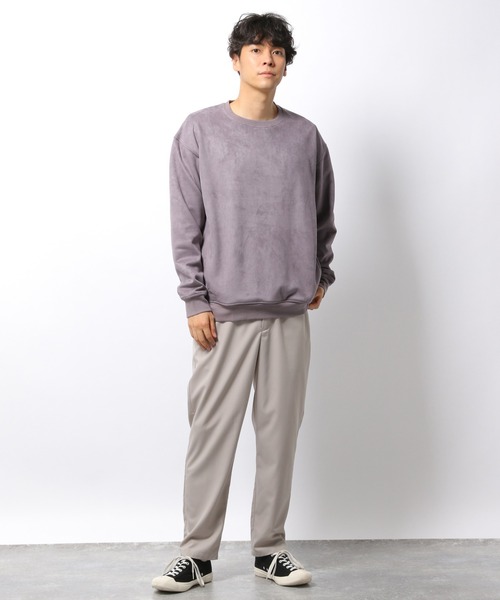 LAKOLE（ラコレ）の「【UNISEX】シルキータッチエコスエードプルオーバー / 228845（スウェット・メンズ・パープル/ライトグレー/ライトグリーン/ピンク/ブルー・MEDIUM/SMALL/LARGE/X-LARGE）」の14枚目の写真