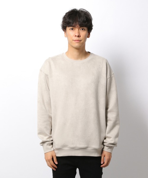 LAKOLE（ラコレ）の「【UNISEX】シルキータッチエコスエードプルオーバー / 228845（スウェット・メンズ・パープル/ライトグレー/ライトグリーン/ピンク/ブルー・MEDIUM/SMALL/LARGE/X-LARGE）」の9枚目の写真