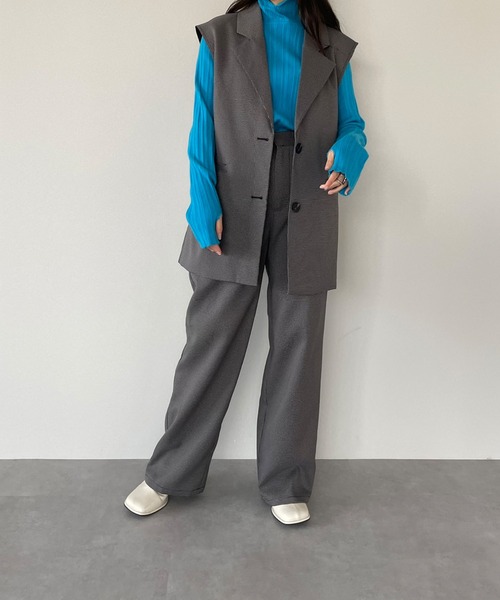 miette(ミエット)の「チェック柄テーラードジレ(テーラードジャケット・レディース・アイボリー/ブラック・M)」の19枚目の写真