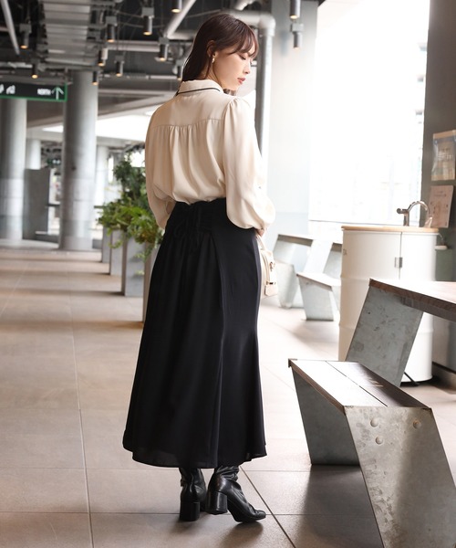 one after another NICE CLAUP(ワンアフターアナザーナイスクラップ)の「ストレッチショートブーツ(ブーツ・レディース・オフホワイト/ブラック/ベージュ・SMALL/MEDIUM/LARGE)」の14枚目の写真