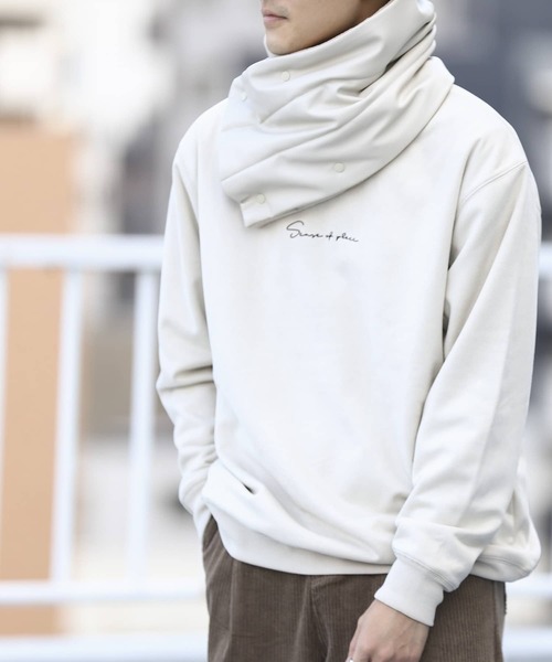 SENSE OF PLACE by URBAN RESEARCH(センスオブプレイスバイアーバンリサーチ)の「エコスエードシシュウカラースウェットシャツ(スウェット・メンズ・ブラック/ライトベージュ/ブルー/ベージュ/イエロー/ミント・X-LARGE/LARGE/MEDIUM)」の4枚目の写真