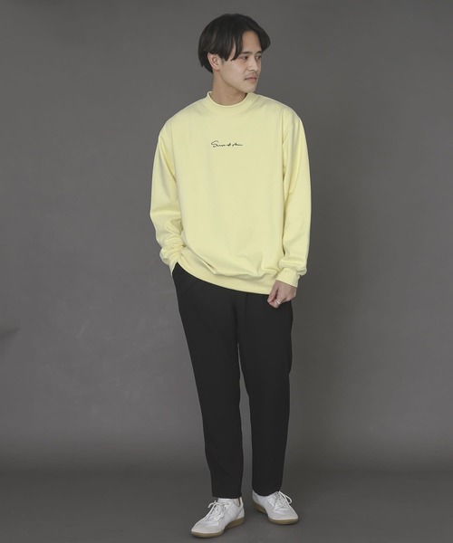 SENSE OF PLACE by URBAN RESEARCH(センスオブプレイスバイアーバンリサーチ)の「エコスエードシシュウカラースウェットシャツ(スウェット・メンズ・ブラック/ライトベージュ/ブルー/ベージュ/イエロー/ミント・X-LARGE/LARGE/MEDIUM)」の10枚目の写真