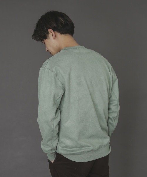 SENSE OF PLACE by URBAN RESEARCH(センスオブプレイスバイアーバンリサーチ)の「エコスエードシシュウカラースウェットシャツ(スウェット・メンズ・ブラック/ライトベージュ/ブルー/ベージュ/イエロー/ミント・X-LARGE/LARGE/MEDIUM)」の16枚目の写真
