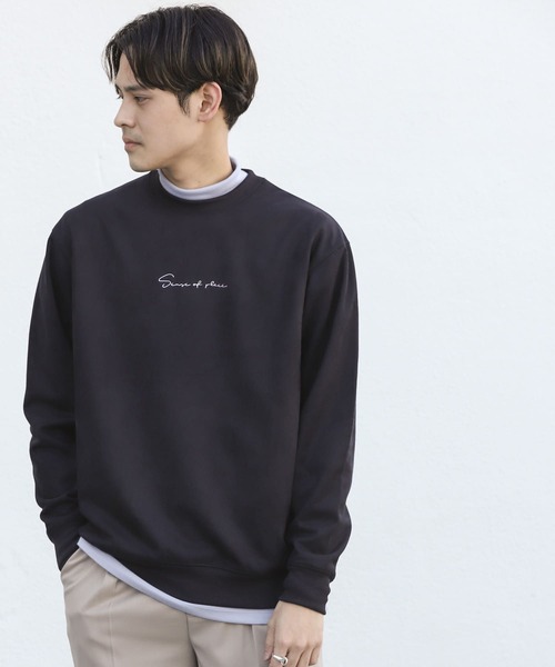 SENSE OF PLACE by URBAN RESEARCH(センスオブプレイスバイアーバンリサーチ)の「エコスエードシシュウカラースウェットシャツ(スウェット・メンズ・ブラック/ライトベージュ/ブルー/ベージュ/イエロー/ミント・X-LARGE/LARGE/MEDIUM)」の19枚目の写真