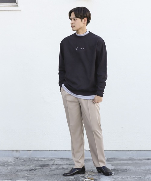 SENSE OF PLACE by URBAN RESEARCH(センスオブプレイスバイアーバンリサーチ)の「エコスエードシシュウカラースウェットシャツ(スウェット・メンズ・ブラック/ライトベージュ/ブルー/ベージュ/イエロー/ミント・X-LARGE/LARGE/MEDIUM)」の21枚目の写真